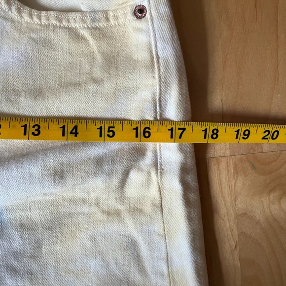 Etica White & Botanical Tie Die High Rise Straight Jeans 25 - Picture 11 of 13